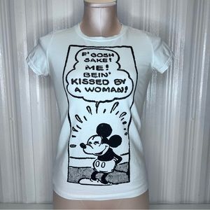 Women’s Small MNG Jeans Mickey Mouse Disney Shirt